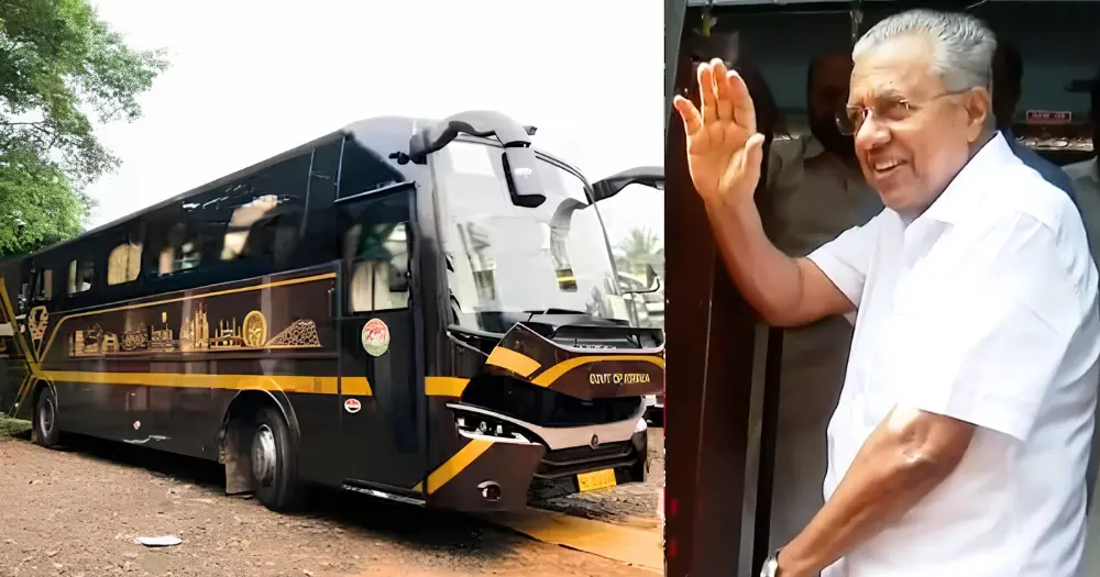 Watch The Nava Kerala Bus Lift In Action Lifting CM Pinarayi Vijayan