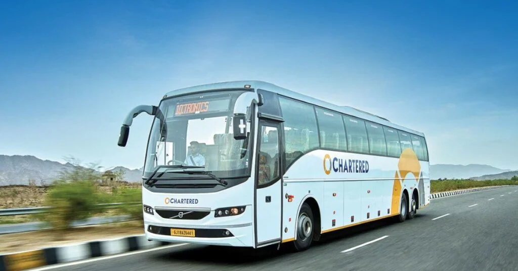 Chartered Speed volvo bus