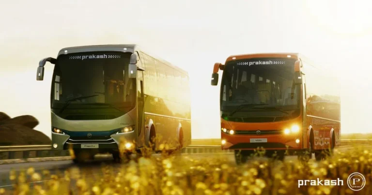 The 5 Best Bus Body Builders in India in 2025 Capella (L) and Vega (R) built by S.M. Kannappa Automobiles (P) Ltd. (Prakash)