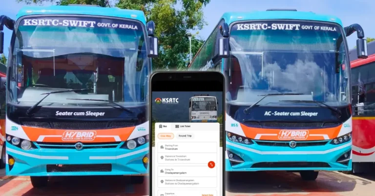 Book Kerala KSRTC Bus Online in K SWIFT Website