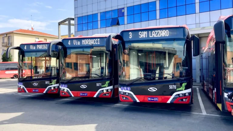 Image of the New Trolleybuses in Parma.