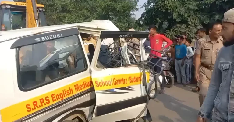 Budaun School Bus Accident: 5 Killed Including 4 Children Budaun School Bus Accident: 5 Killed including 4 schoolchildren