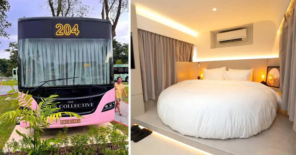 Changi Village Bus Hotel: Bus Driver Transforms Discarded Buses into Quirky Hotel Changi Village Bus Hotel