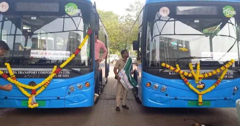 Kadamba Transport Launches Electric Buses Between Panaji-Goa University