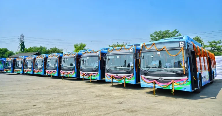 What is the Electric Shuttle Bus Service in Delhi for Government Employees