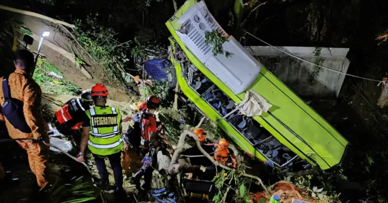 Breaking Down the Ceres Bus Accident: What Went Wrong? Image of the bus involved in the Ceres Bus Accident in Hamtic, Antique, Philippines