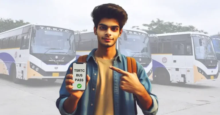 Step-by-Step Students Guide: TSRTC Bus Pass Application Online A student holding a TSRTC Bus pass