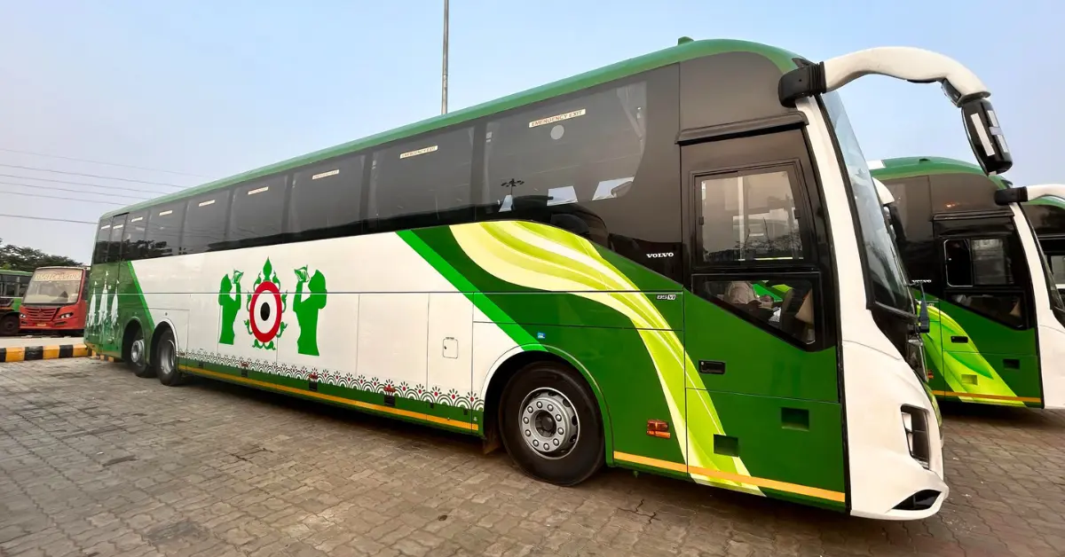 Livery of OSRTC Shree Jagannath Express bus