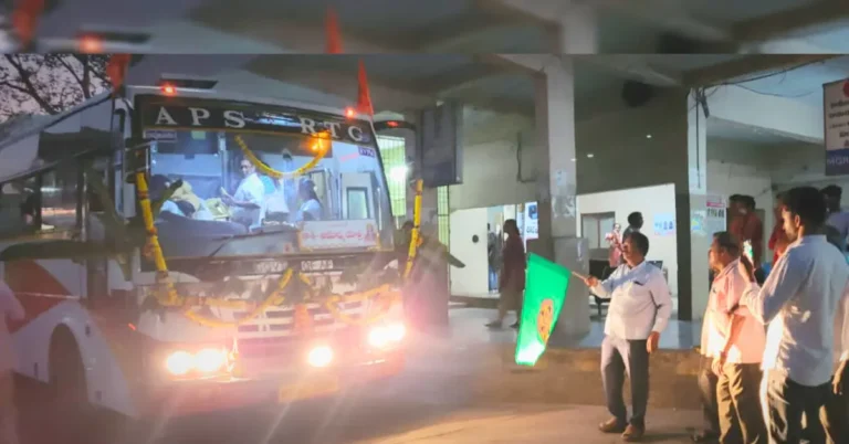 APSRTC Kashi Ayodhya bus launched from Ravulapalem depot APSRTC Kashi Ayodhya bus