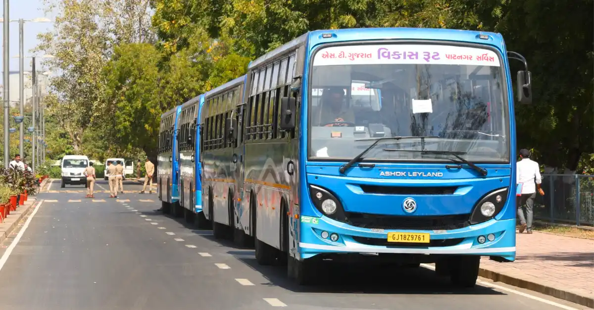 GSRTC Sachivalay Point Bus Service Launched GSRTC Sachivalay Point Bus Service Launched