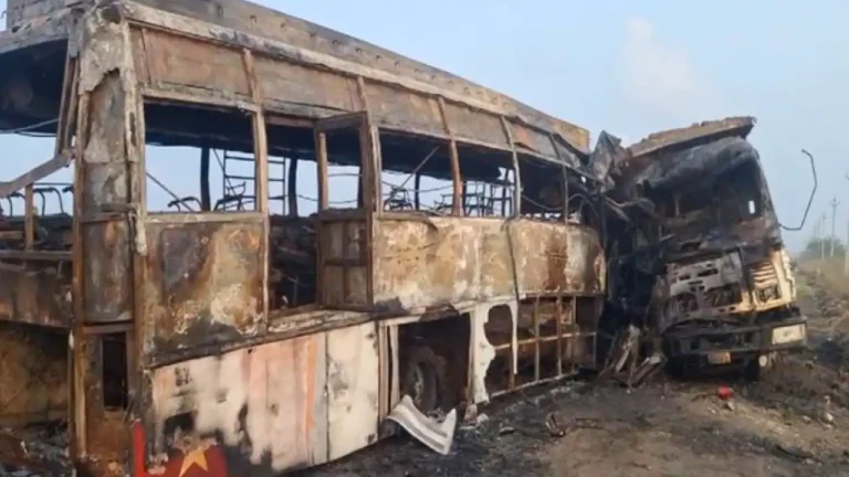 Chilakaluripet Bus Accident: 6 Charred to Death in AP’s Palnadu