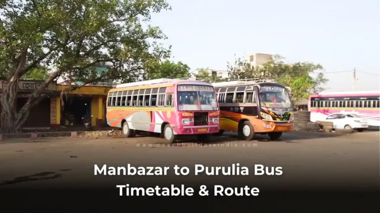 Manbazar to Purulia Bus Timetable and Route