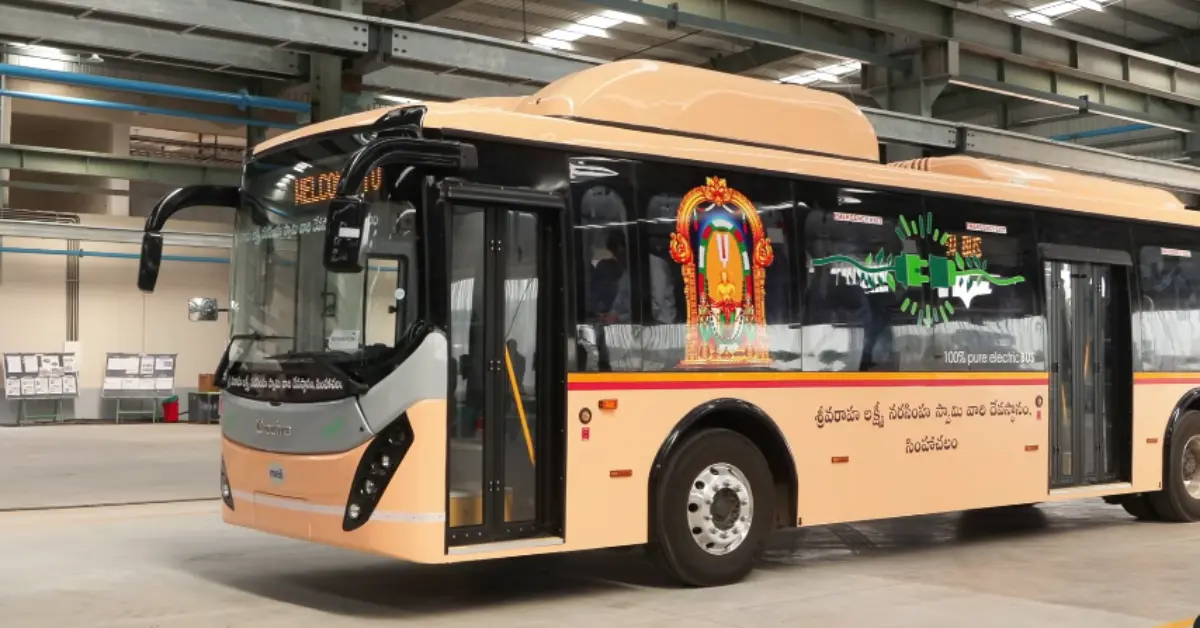 Olectra delivers electric buses to Simhachalam Temple