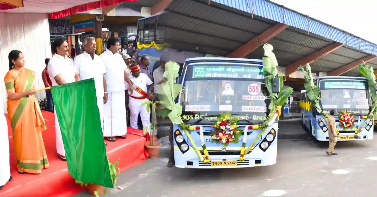 Salem City Bus Stand to Airport Bus Launched