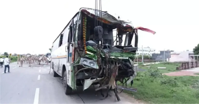 The UPSRTC Bus Involved in the Rampur Bus Accident today