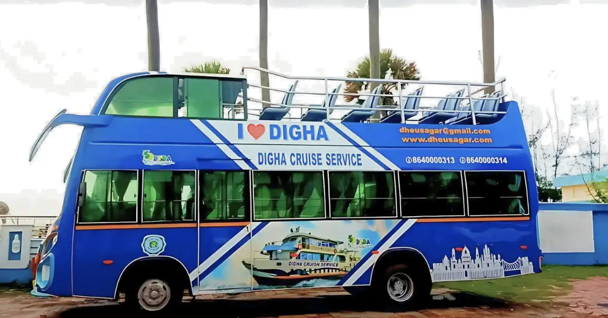 The Digha double-decker bus built on Tata chassis