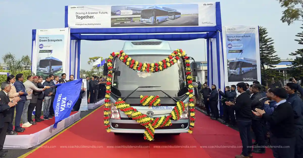 Tata Motors Launches E-buses For Workforce Transportation in Pantnagar