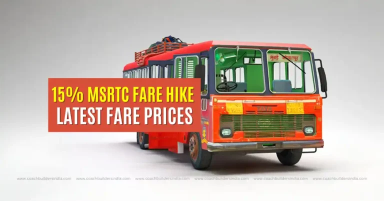 MSRTC Increases Ticket Prices by 14.95% Starting Today MSRTC Increases Ticket Prices By 14.95%