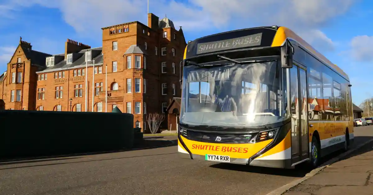 Alexander Dennis delivers Enviro100EV Electric Buses to Shuttle Buses Scotland