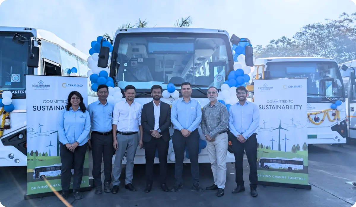 Chartered Speed Limited Deploys 11 Electric Buses for DCM Shriram